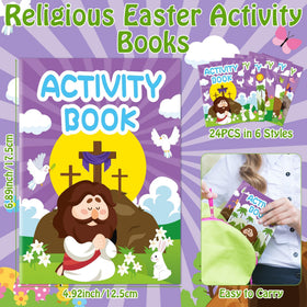 JAPBOR He is Risen mini coloring book inside pages with varied patterns
