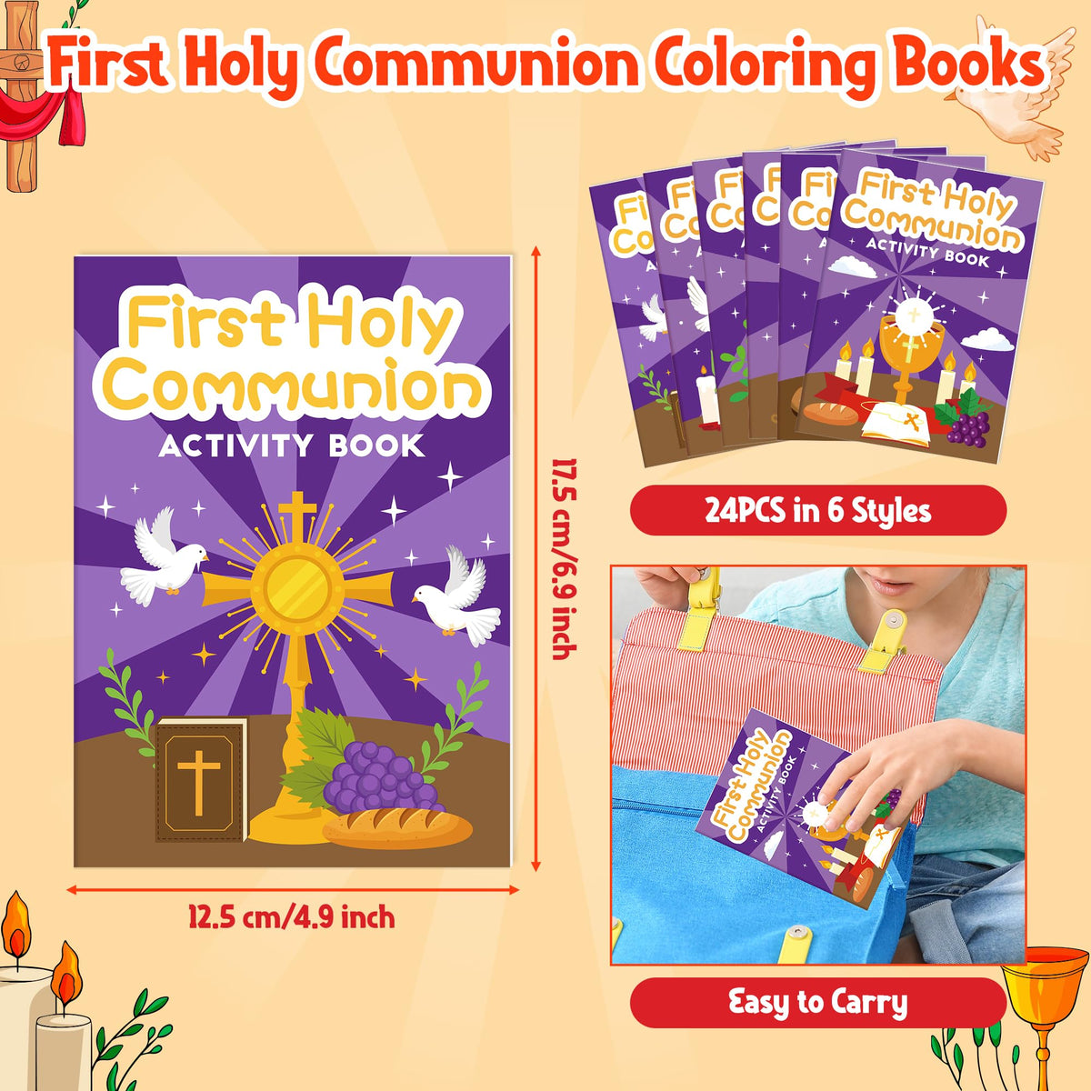 JAPBOR six different covers provide variety to keep children engaged while coloring.