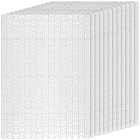 JAPCHET 12-set sublimation puzzle blanks with a 15.5x11 inch surface.