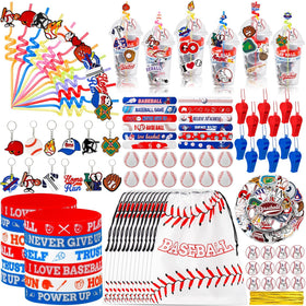 Japior Baseball Party Deluxe Pack cups for a mess-free drinks station.