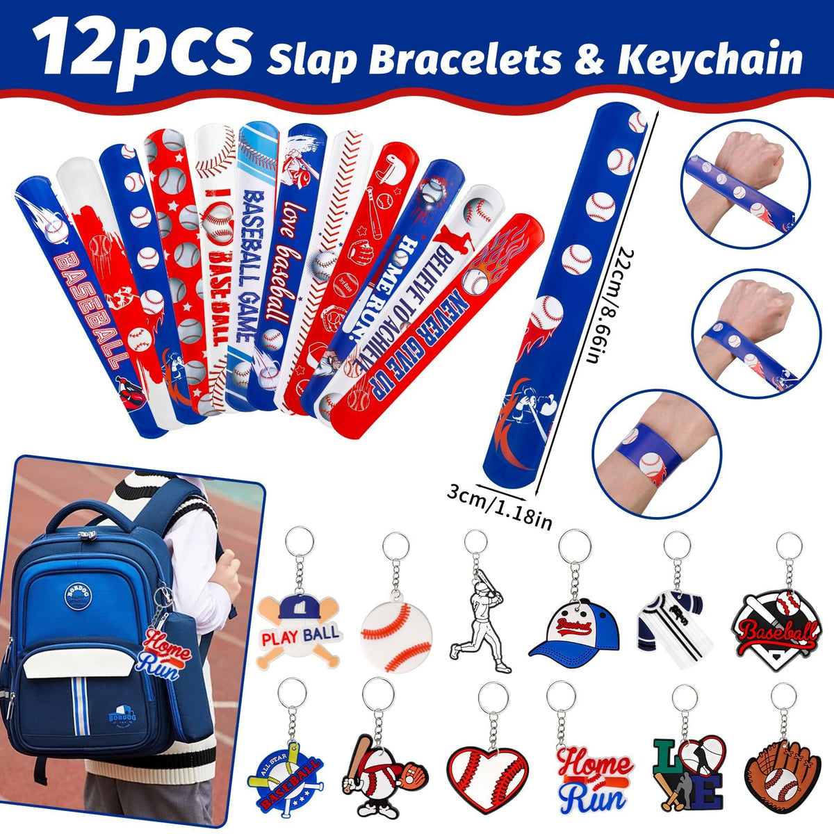 Japior silicone baseball bracelet offers durable, themed wearable joy