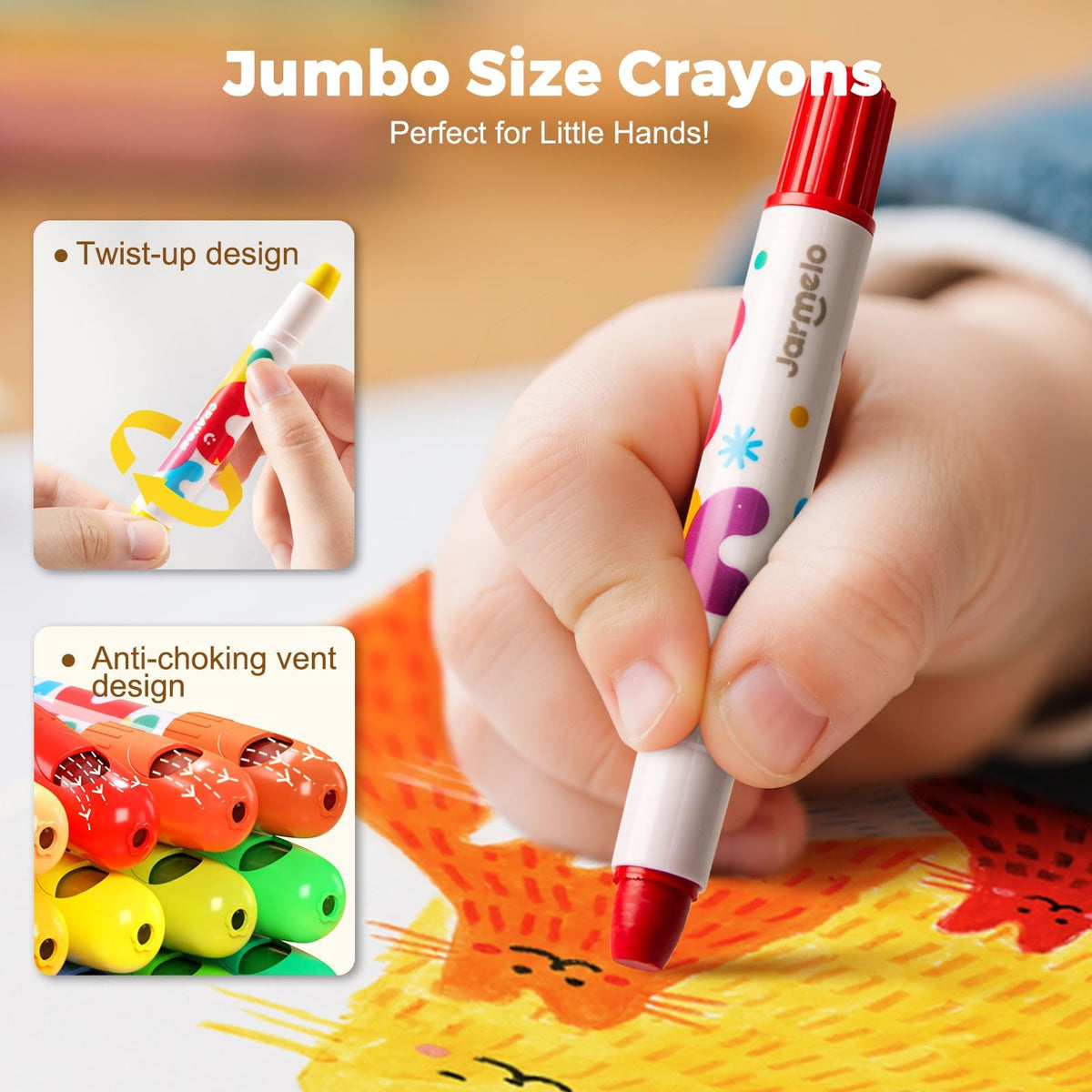 Bonus PDF coloring book via QR code for kids' activities