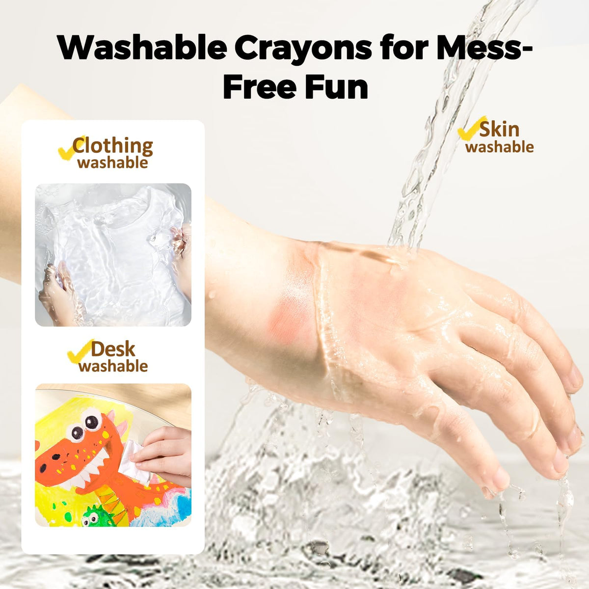 Jar Melo Jumbo Crayons twist-up shell protecting tips during drawing