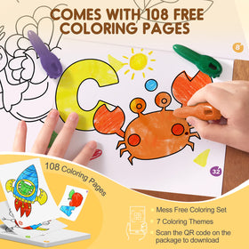 Jar Melo key crayons unbreakable construction resists breakage during play.