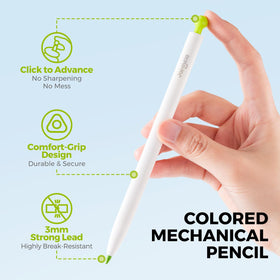 Jar Melo pencils with lead extend feature for precise on-the-go drawing