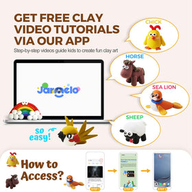 Jar Melo non-toxic kid-friendly clay designed for safe hands-on crafting.
