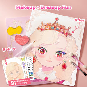 Jar Melo Princess dazzling sticker book enables dress-up with crowns and accessories