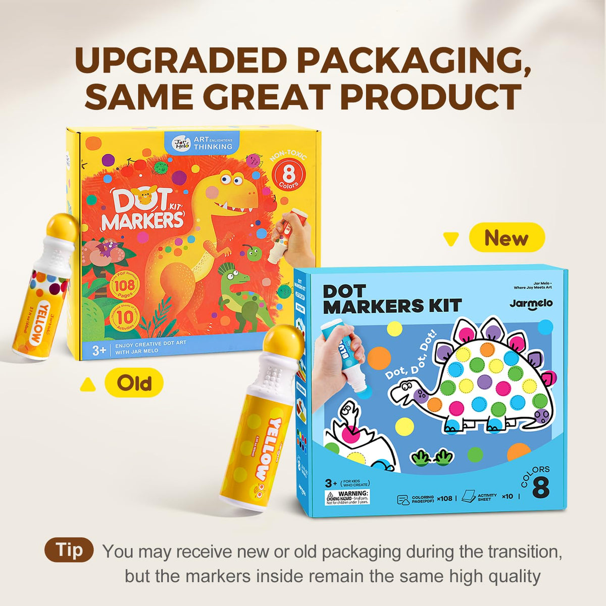 Jar Melo markers are odorless and safe for kids' playtime