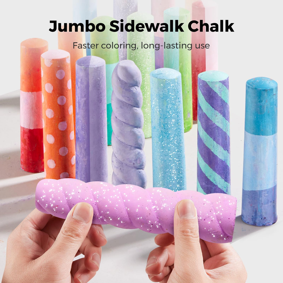 Jar Melo portable case keeps chalk organized for travel and playdates.