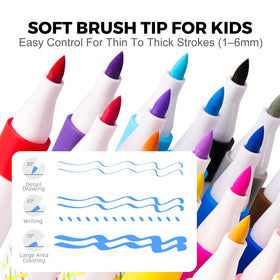 Jar Melo markers can be washed off skin, clothes, and walls after art time.