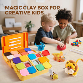 Jar Melo ultra-soft stretchy clay is easy to shape for budding artists.