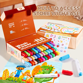 Jar Melo vibrant color collection keeps artwork bright across papers.