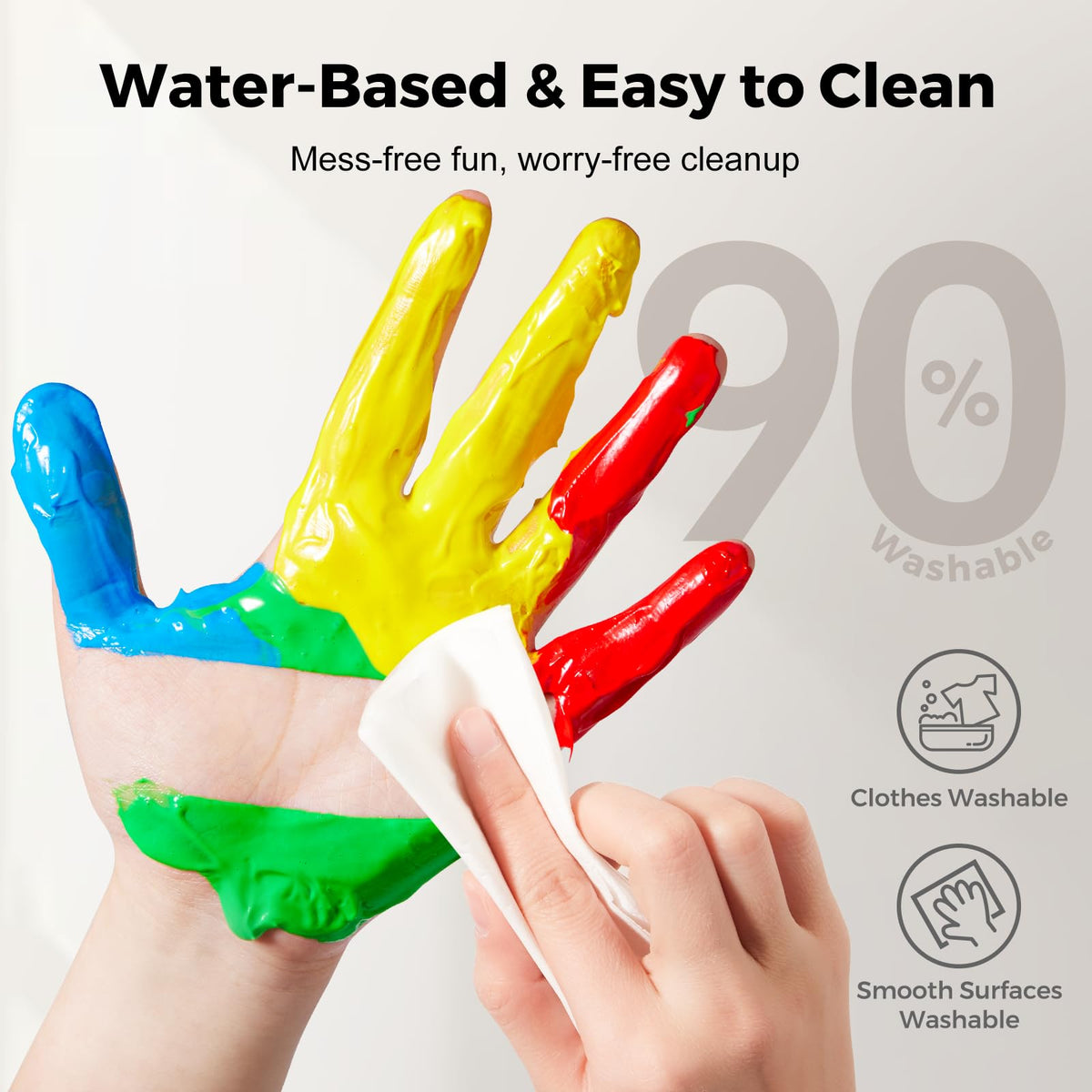 Jar Melo large-capacity tubes keep kids painting longer with 12x60ml each