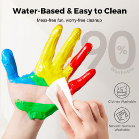 Jar Melo large-capacity tubes keep kids painting longer with 12x60ml each
