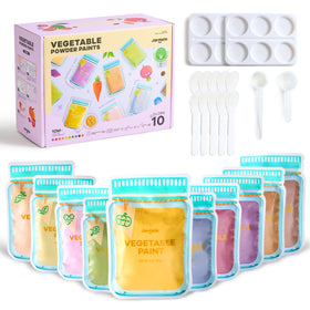 Jar Melo washable finger paints set for safe, mess-friendly toddler art sessions.