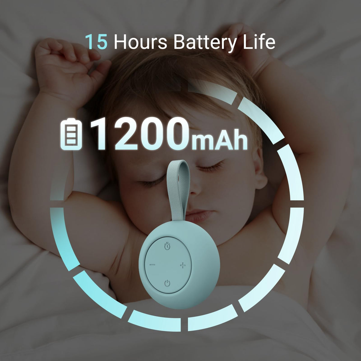 Compact Jaroco device fits bag or pocket for travel sleep.