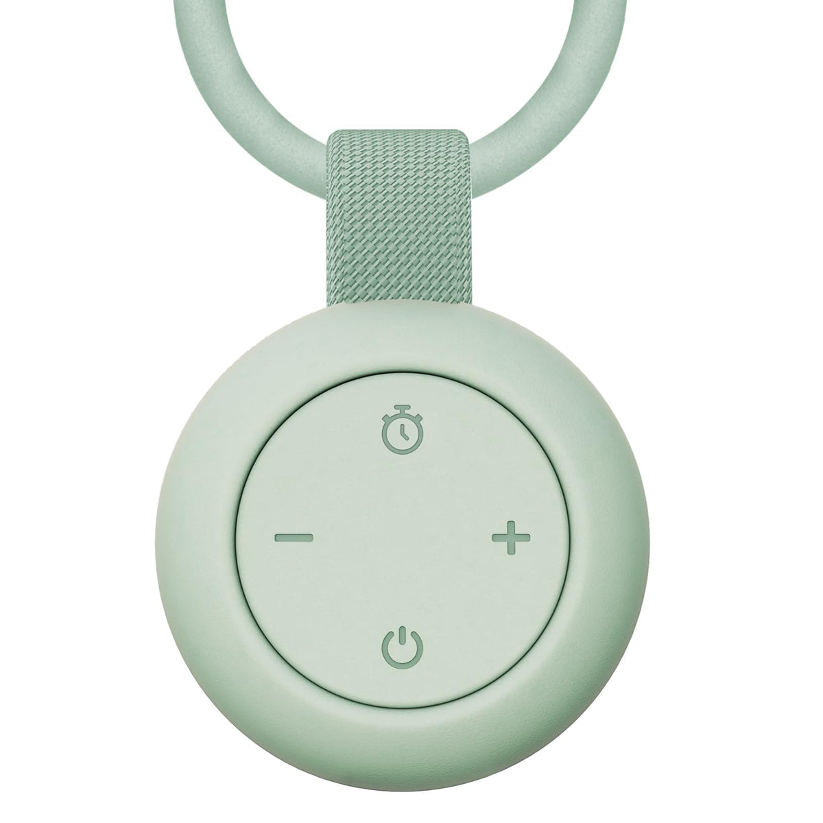 Jaroco portable baby sound machine in mint, compact handheld design for on-the-go sleep support.