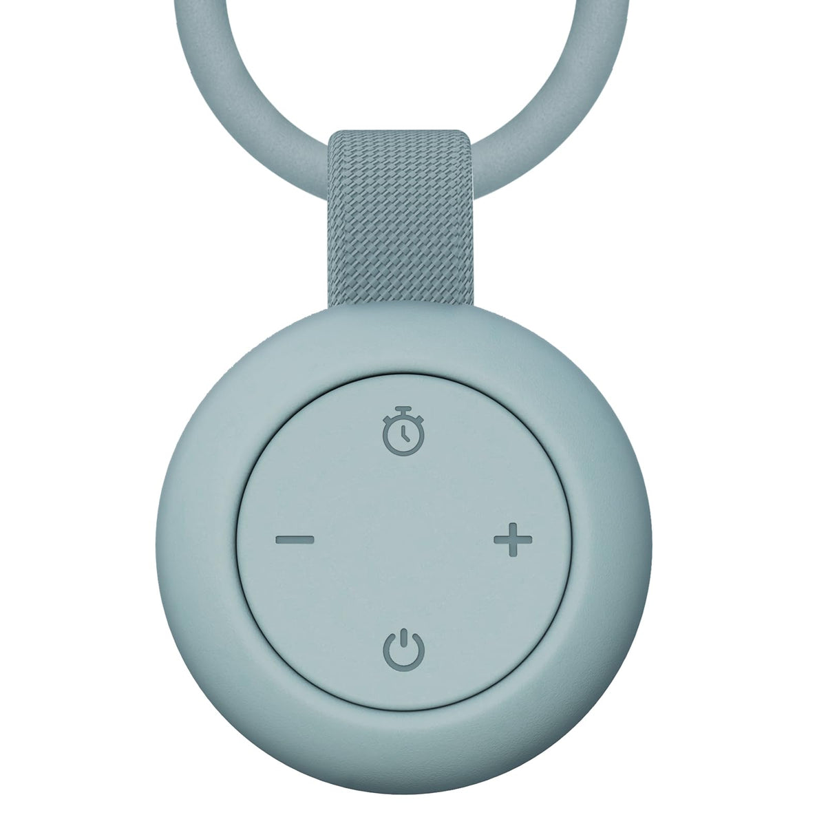 Jaroco portable baby sound machine in slate color, front view for bedside use.
