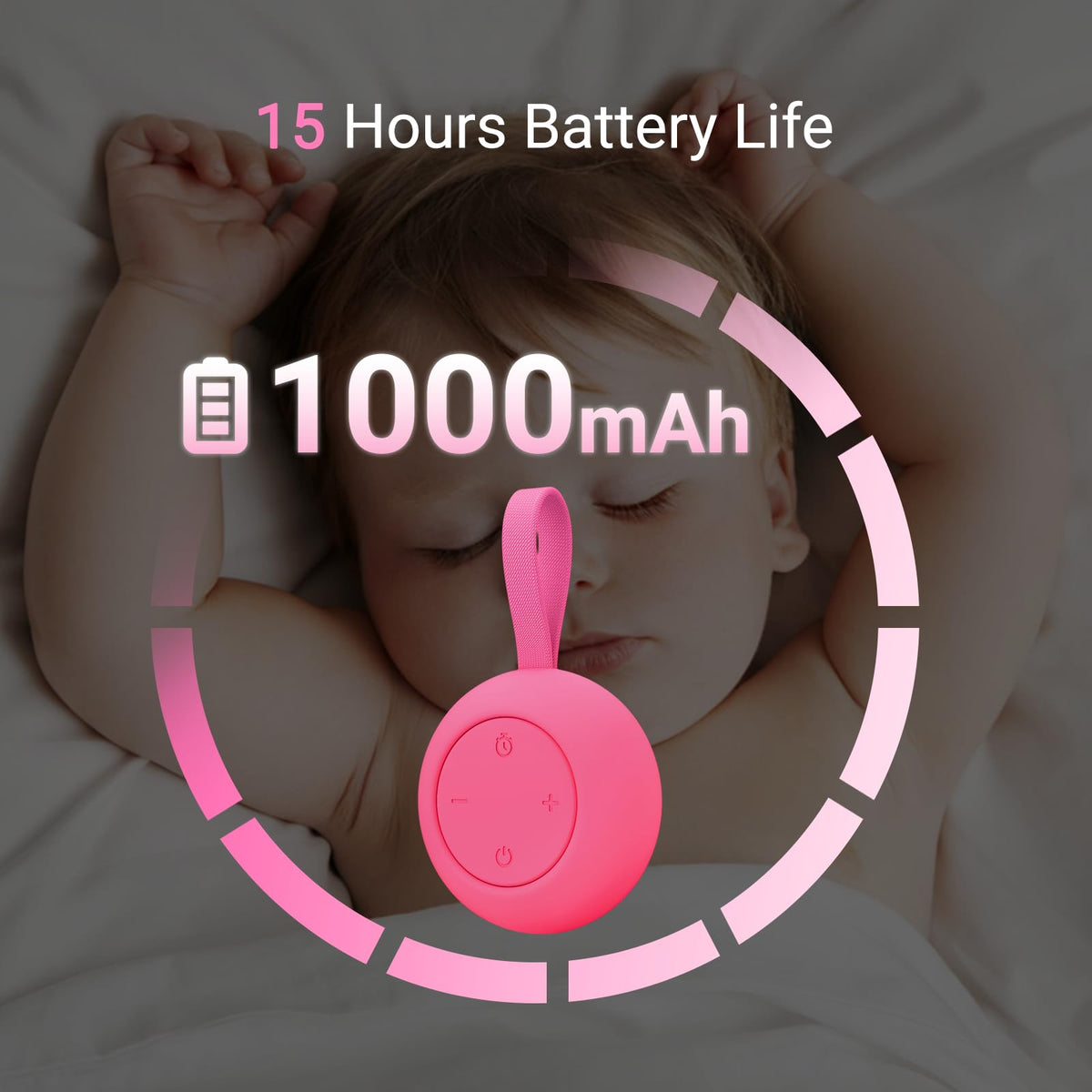 Jaroco 12-sound model with varied tones for naps and travel sleep routines.