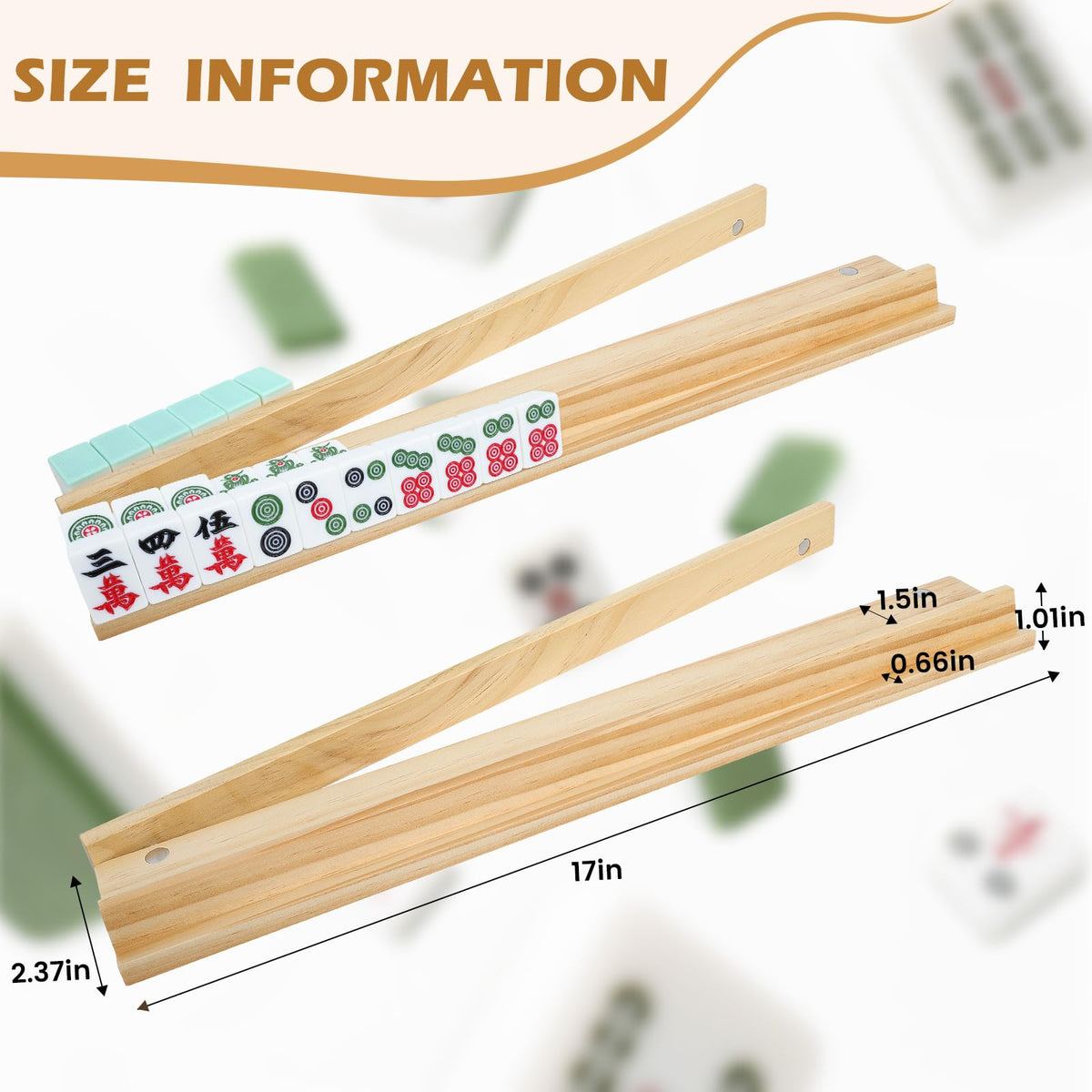 JARTEEK Mahjong Racks magnet close-up shows secure pusher attachment for smooth gameplay