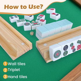 JARTEEK Mahjong Racks with storage bags for easy transport