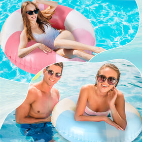 JarThenaAMCS pool float in use by adults during summer outing