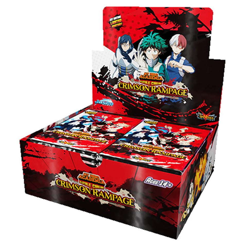 Jasco MHA Crimson Rampage booster display front view for card traders