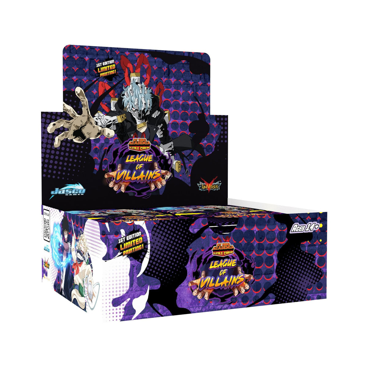 Box topper promotional card for League of Villains, adds rare foil opportunities for collectors