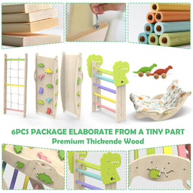 Foldable Pikler triangle by Jasite for easy storage after play.