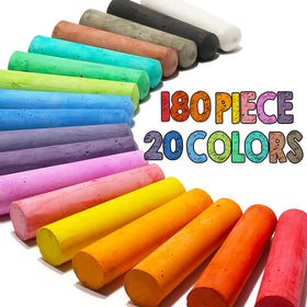JASNKKONT twenty colors sidewalk chalk vibrant hues for lively street art
