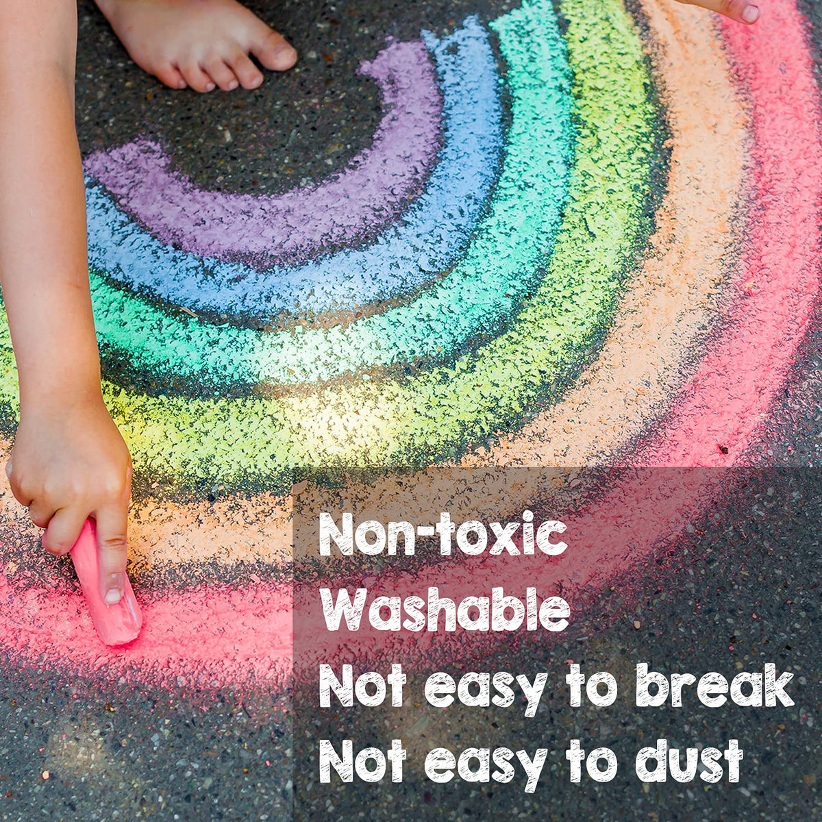 JASNKKONT family friendly chalk set encourages outdoor creativity and screen free bonding