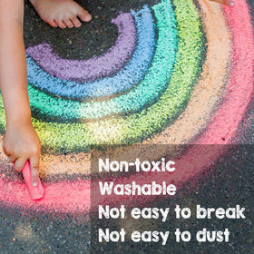 JASNKKONT family friendly chalk set encourages outdoor creativity and screen free bonding