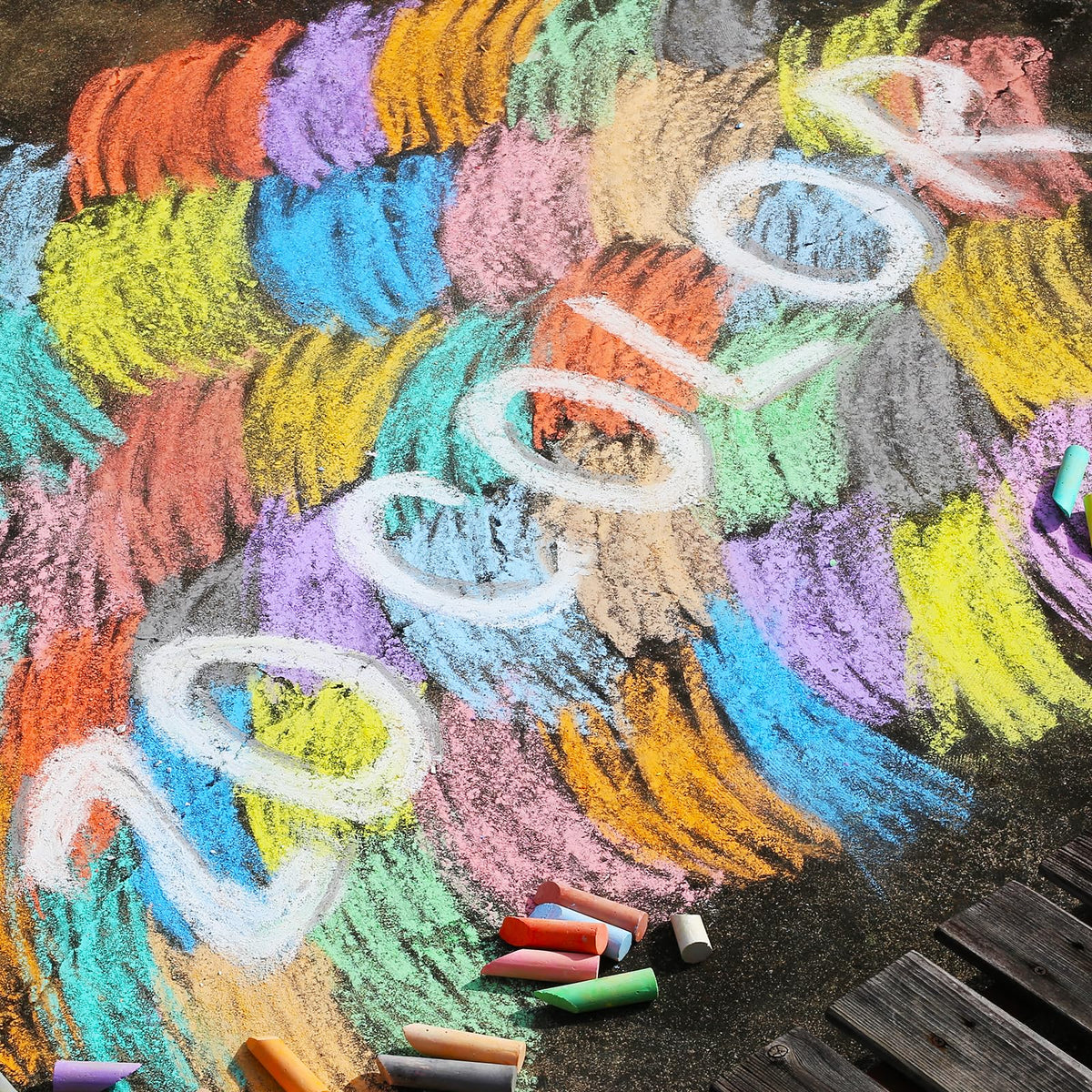 JASNKKONT non-toxic sidewalk chalk meets American safety standards for worry free play