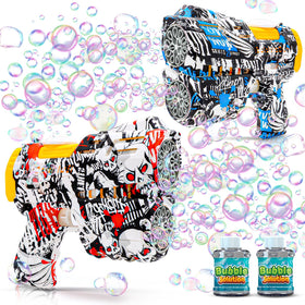 Jasny 2-pack bubble guns with dinosaur design for kids