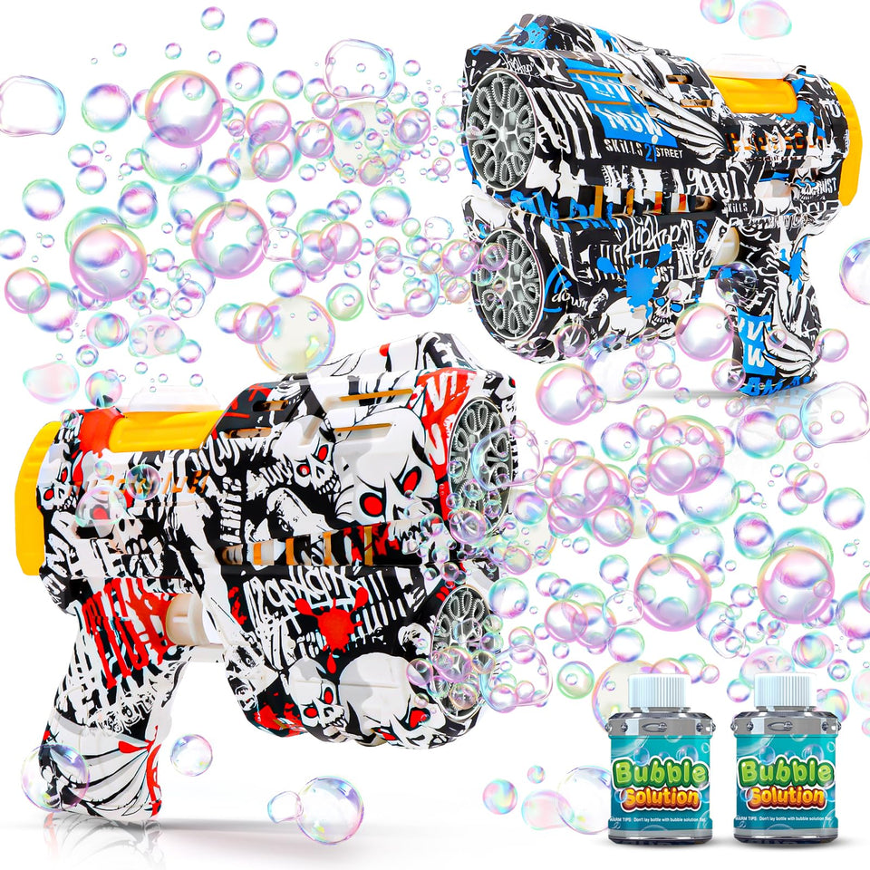 Jasny 2-pack bubble guns with dinosaur design for kids
