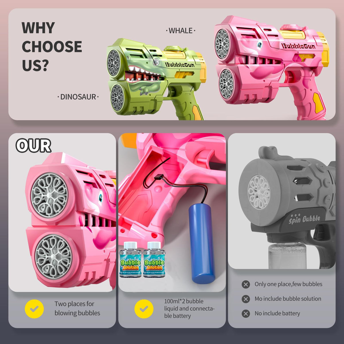 Jasny 360-degree leak-proof design keeps hands clean during bursts.