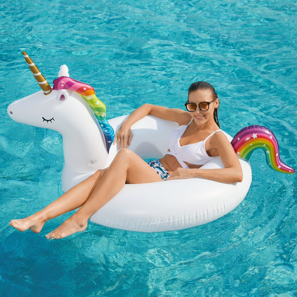 Jasonwell 2-pack pool floats versatile inflatables for family days and pool parties