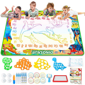 Jasonwell Aqua Water Doodle Mat on a large surface for expansive kid doodling.