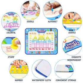Jasonwell Aqua Water Doodle Mat suction cups stabilize drawing area
