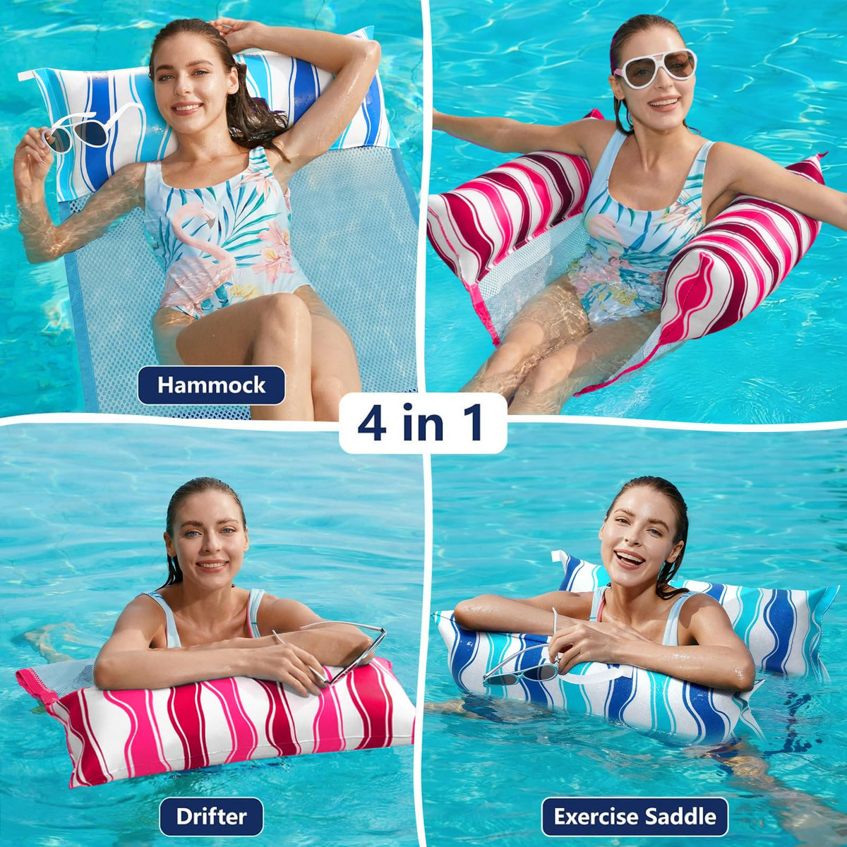 Jasonwell buoyant pillows support head and feet during lounging