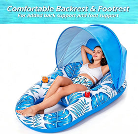 Jasonwell canopy overhead blue float demonstrates elevated shade and comfort.