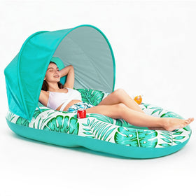 Jasonwell canopy is removable for versatile pool or lake use.