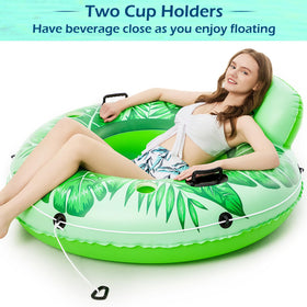 Jasonwell cool mesh bottom on river tube for breathable, cooler lounging