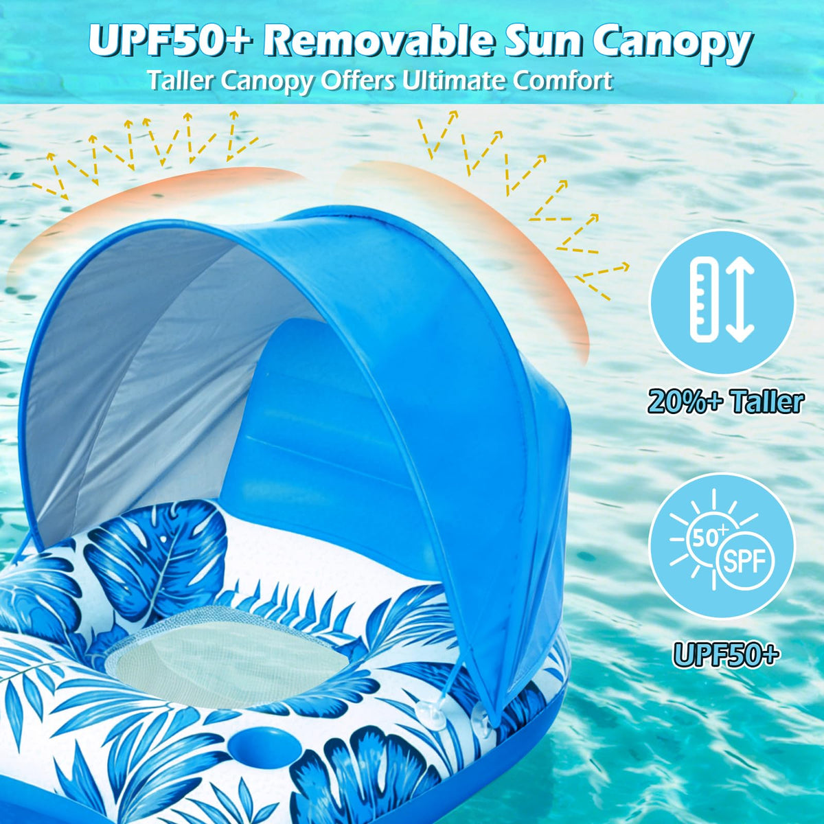 Jasonwell cooling mesh seat blue offers breathable, cooling seating on the water.