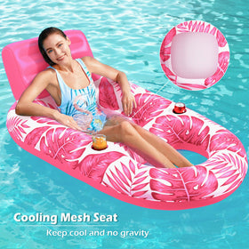 Jasonwell cooling mesh seat pool float helps you stay cool while relaxing.