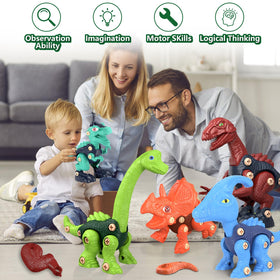 Jasonwell dinosaur play mat provides ample space for cooperative pretend play.