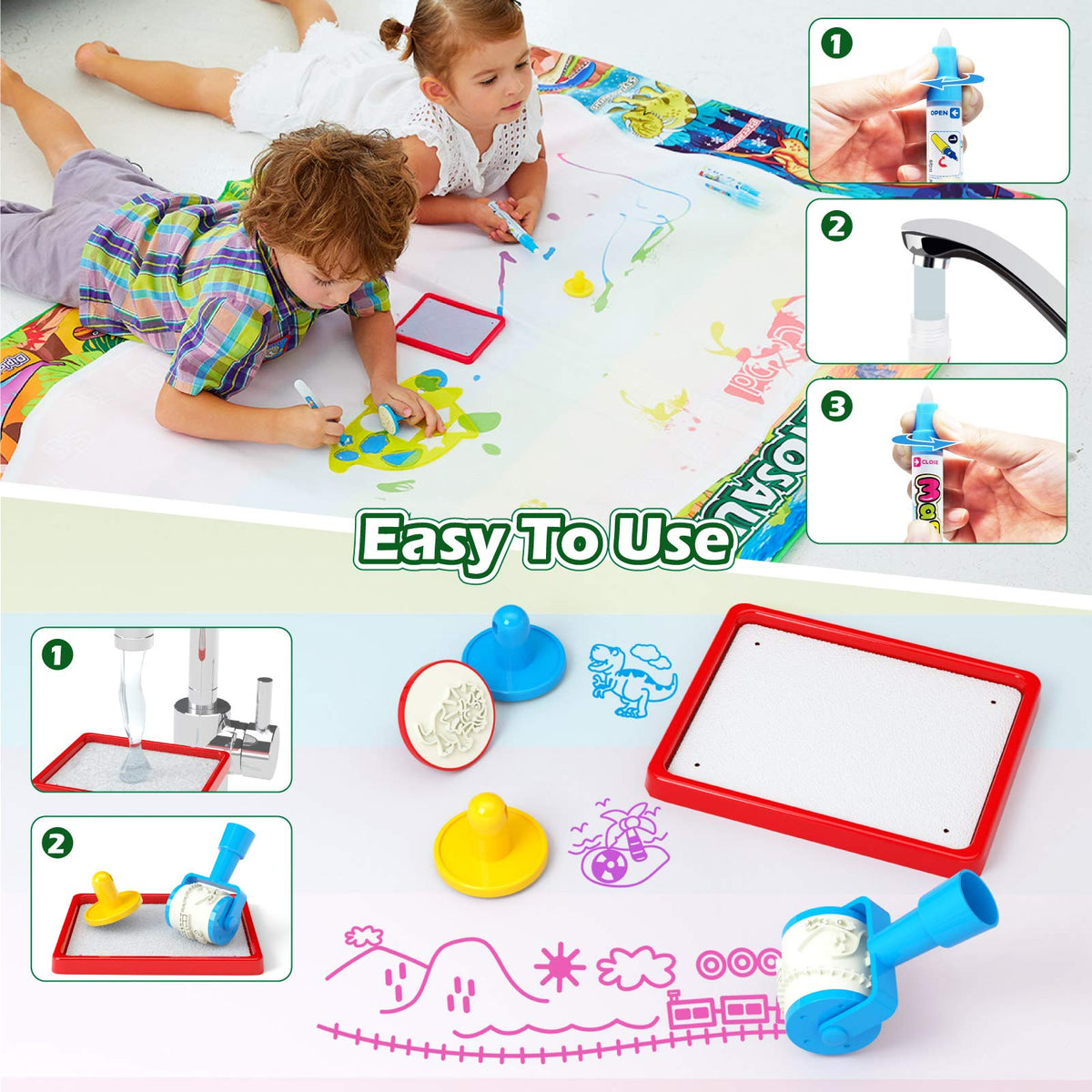 Jasonwell dinosaur templates and stamps inspire creative scene building.
