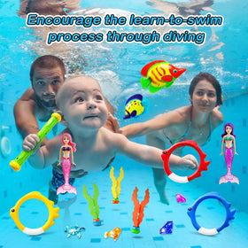Jasonwell diving rings and sticks underwater for easy retrieval by all ages