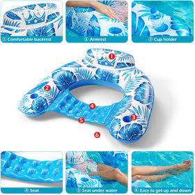 Easy entry and exit design of the Jasonwell pool float