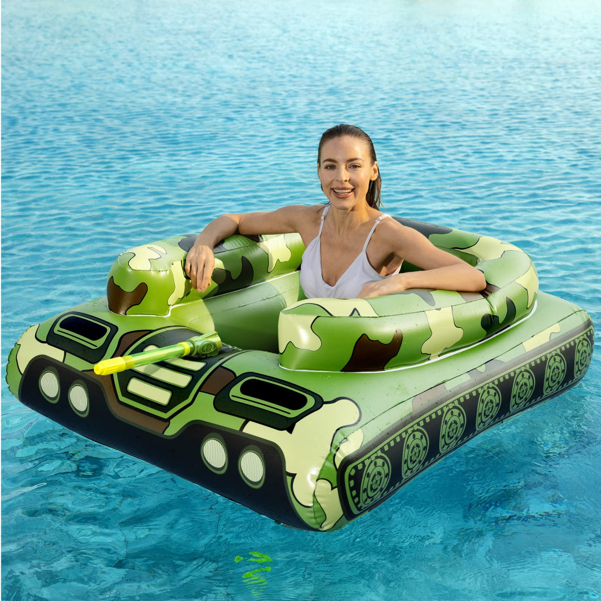 Jasonwell family fun water fight with inflatable tank